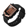 SANDA 388 Fashionable Square Outdoor Sports Leisure Watch Men's And Women's Multi-Functional Waterproof Luminous Electronic Watch(Rose Gold)