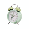 Student Cute Style Bell Alarm Clock Bedside Mute Clock With Light Specification Y34 3 Inch (Green)