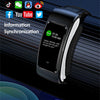 K60 1.08 inch Leather Band Earphone Detachable Life Waterproof Smart Watch Support Bluetooth Call(Brown)