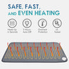 Electric Heating Blanket Heating Physiotherapy Pad Warm Waist Belly Pad with Buckle 43 x 84cm(EU Plug)