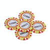 100 PCS Texas Hold'em Clay Chips Professional Casino Coin(Par Value and Color Random Delivery)