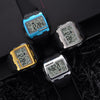 SYNOKE 9021 Square Sarge Screen Display Luminous Multifunctional Outdoor Men Sports Watch Digital Watch(Silver)