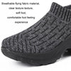 Socks Shoes Air-cushion Soles Increased Mesh Breathable Outdoor Casual Shoes, Size: 40(Light Gray)