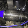 Carbon Fiber Air Intake Bellows Air Filter Kit Car Modification(Without Turbo Fan)