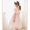 A22101 Girls Summer Star Mesh Princess Dress, Appropriate Height:170cm(Pink)