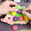 3 PCS Children Puzzle Button Threaded Desk Game Toy(Hedgehog)