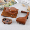 Full Body Camera PU Leather Case Bag with Strap for Samsung Galaxy Camera EK-GC100 / EK-GC110 / EK-GC200(Brown)