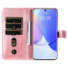 For Huawei nova 9 / Honor 50 5G Calf Texture Zipper Horizontal Flip Leather Phone Case(Rose Gold)