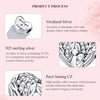 S925 Sterling Silver Pendant Motherly Love Relief Beads DIY Bracelet Necklace Accessories