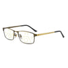 Progressive Multifocal Presbyopic Glasses Anti-blue Light Mobile Phone Glasses, Degree: +250(Gold)