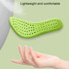 1pair High Elasticity Breathable Sweat Absorbent Shock Absorbent Cuttable Insoles, Size: 39-40(Green+Black)