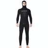 DIVE & SAIL 7mm Split Thick And Keep Warm Long Sleeves Hooded Diving Suit, Size: M(Black)