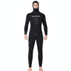 DIVE & SAIL 7mm Split Thick And Keep Warm Long Sleeves Hooded Diving Suit, Size: L(Black)