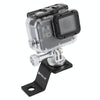 PULUZ Aluminum Alloy Motorcycle Fixed Holder Mount with Tripod Adapter & Screw for GoPro, Insta360, DJI and Other Action Cameras(Silver)
