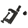 Desktop Fixed Clamp Holder Mount with Tripod Adapter for GoPro, Insta360, DJI and Other Action Cameras, Clamp Size: 1 - 6 cm