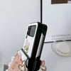 For Samsung Galaxy Z Flip4 Pure Color TPU Phone Case with Hinged & Pearl Bracelet(White)