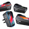 WILD MAN ES12X 1LEVA Hard Shell Bicycle Bag Cycling Phone Touch Screen Front Beam Bag, Color: Red