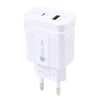 46-A2C2 20W PD + QC3.0 USB Multifunction Fast ChargerEU Plug(White)