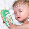 Baby Puzzle Bilingual Simulation Mobile Phone Toy Baby Child Early Education Machine(Green)