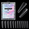 2 Boxes Nail Crystal Rapid Light Therapy Extension Nail Model, Shape: 120 PCS 11