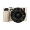 For Sony ILCE-7CM2 / A7C II / A7CR Litchi Texture Soft Silicone Protective Case(White)