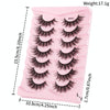 7pairs /Box Faux Eyelashes Natural Fluffy 3D Mink Lengthen Eyelashes M390