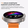 MT30 1.6 inch HD Screen TPU Strap Smart Watch Supports Voice Calls/Blood Oxygen Monitoring(Orange)