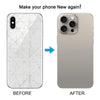 iPhone XS Max Back Cover, iP15 Pro Max Style (White)