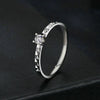MSR059 S925 Sterling Silver Platinum Moissanite Ring(7)