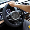 Non-slip Wear-resistant Fire Pattern Silicone Car Steering Wheel Cover, Size: 36-42cm(Black)