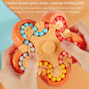 10 Sides Rotating Magical Bean Cube Fingertip Gyro Toy Educational Brain Development Roller Ball Toy(Orange)