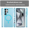 For Samsung Galaxy S25 Ultra MagSafe Frosted Translucent TPU + PC Full Coverage Phone Case(Blue)