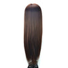Practice Disc Hair Braided Mannequin Head Wig Styling Trimming Head Model(Marron)