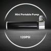 Manual Mini Portable Bicycle Aluminum Alloy Pump + Plastic glue-free tire patch + Tire lever (Red)