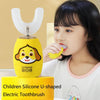 Smart Ultrasonic Toothbrush Automatic Children Silicone U-shaped Electric Toothbrush(Pink Dog)