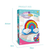 DIY Plush Pillow Toy Three-Dimensional Handmade Doll Material Package(Heart Shaped Rainbow)