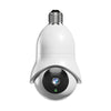 WiFi Lightbulb Camera 1080p HD 2MP, Motion Detection, Night Vision, White