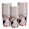 10pcs Halloween Disposable Blood Handprint Tableware Horror Party Decoration, Style: 9 inch Paper Plates