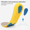 086 PU Silicone Sweat-absorbent Breathable Shock-absorbing Sports Full Shoe Pads Cuttable Increase Insole, Size:37-38(Yellow Bottom Gray Surface)