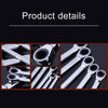 12-14mm Professional Double-head Ratchet Wrench, Length: 16.6cm(Silver)