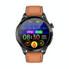 TK22 1.39 inch IP67 Waterproof Leather Band Smart Watch Supports ECG / Non-invasive Blood Sugar(Brown)