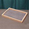 Bamboo Wood Jewelry Display Pallet Jewelry Storage Display Tray, Style: Necklace Tray