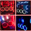 Color LED 12cm 3pin Computer Components Chassis Fan Computer Host Cooling Fan Silent Fan Cooling, with Power Connection Cable & White Light(White)