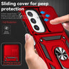For Samsung Galaxy A26 5G Sliding Camshield Holder Phone Case(Red)