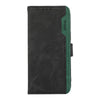 For Samsung Galaxy A26 5G ABEEL Color Block Magnetic RFID Leather Phone Case(Black-Green)