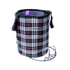 Bicycle Basket Cloth Hanging Basket Folding Bicycle Basket(Black Square)