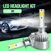 2pcs H1 18W 1800LM 6000K Waterproof IP68 Car Auto LED Headlight with 2 COB LED Lamps, DC 9-36V(White Light)