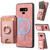 For Samsung Galaxy Note9 Retro Splitable Magnetic Stand Card Bag Leather Phone Case(Pink)