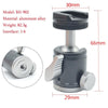 BH-902 Mini Desktop Aluminum Alloy Tripod Mini Ball Head 360 Degree Pan 90 Degree Tilt Tripod