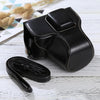Full Body Camera PU Leather Case Bag with Strap for Olympus EPL7 / EPL8 (Black)
